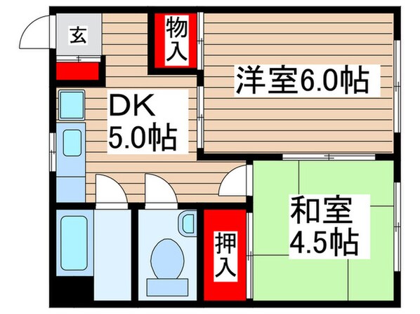 矢野ﾋﾞﾙの物件間取画像